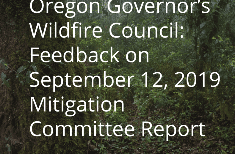 Oregon-Governors-Wildfire-Council-Feedback-on-September-12-2019-Mitigation-Committee-Report